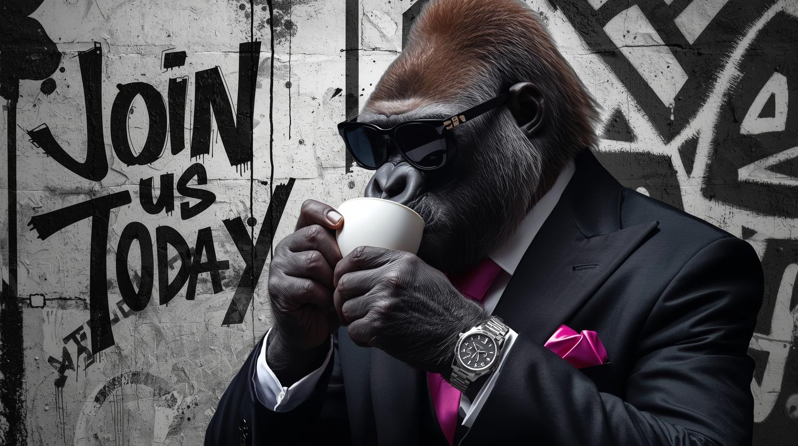 Join us today gorilla